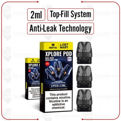 Urban Tale x Lost Mary Xplore Replacement Pod Cartridge - 3PK