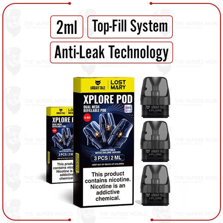 Urban Tale x Lost Mary Xplore Replacement Pod Cartridge – 3PK