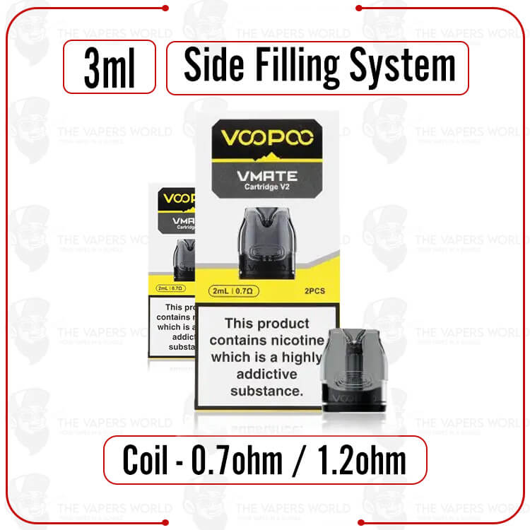 VooPoo VMATE V2 Replacement Pod Cartridge – 2PK
