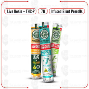 White Fish Live Rosin Infused THC-P Blunt Prerolls 7G-1CT