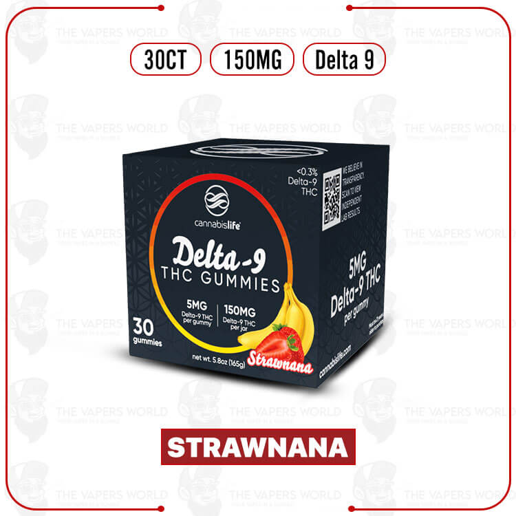 Cannabis Life Strawnana Delta-9 THC Gummies – 150MG | 30CT