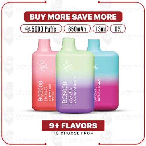 BC5000 Disposable Vape 0-Nic