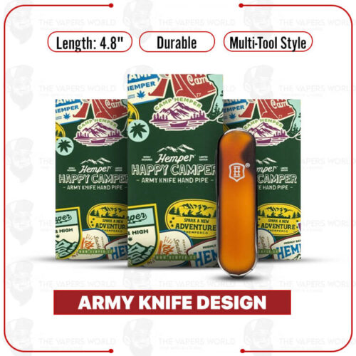 Hemper Happy Camper Army Knife Hand Pipe