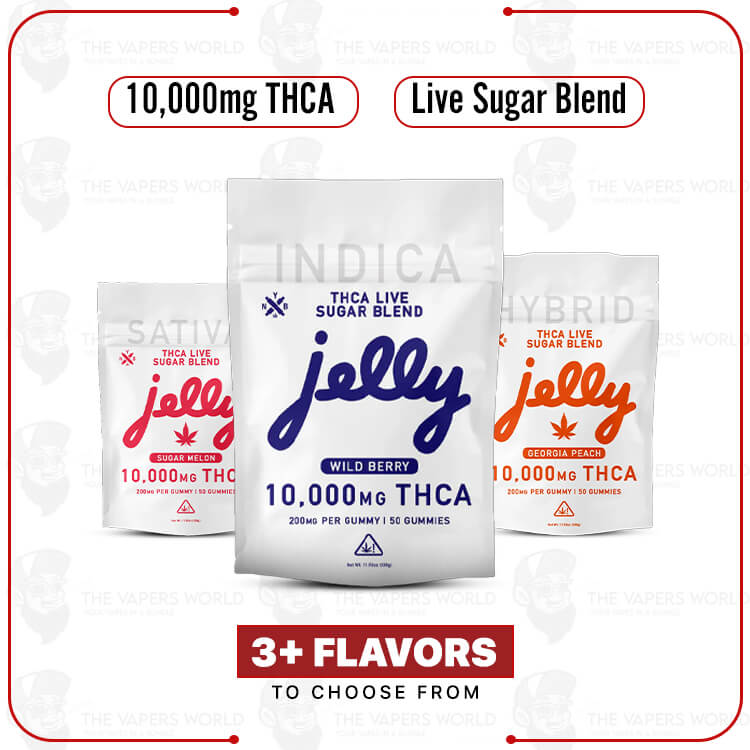Jelly THCA Live Sugar Blend Gummies 10000MG