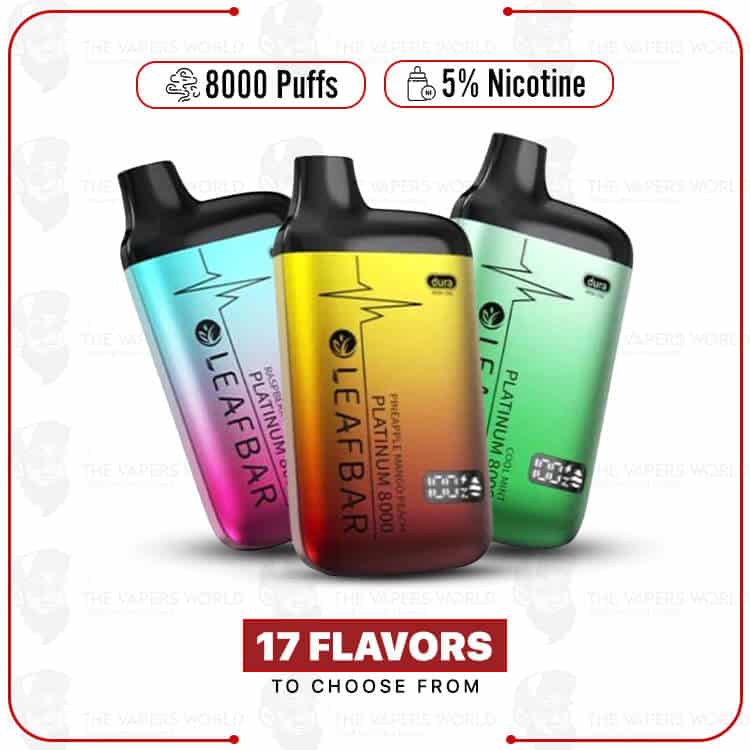 Leaf Bar Platinum 8000 Puff Disposable Vape