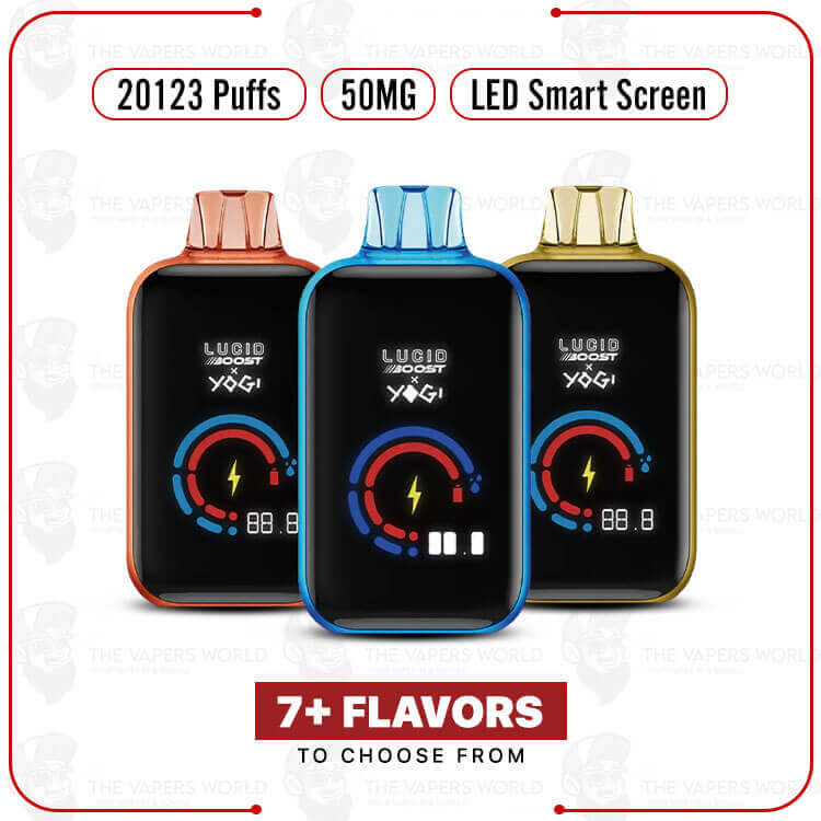 Lucid Boost x Yogi 20,123 Puffs 5% Disposable