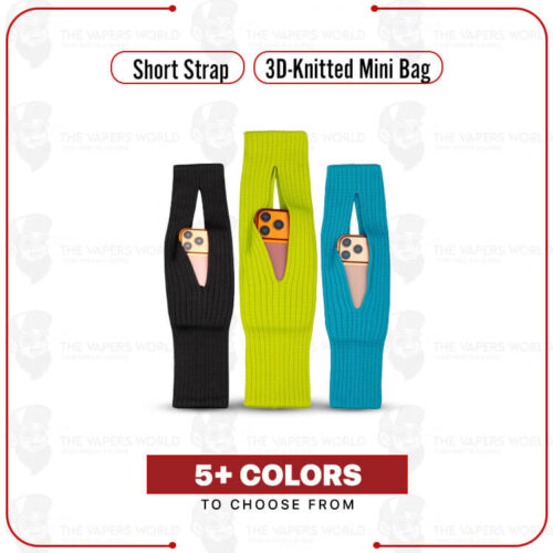 Phone Pocket 3D-Knitted Mini Bag for Phone & Vape – Short Strap