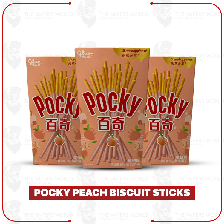 Pocky Peach Biscuit Sticks