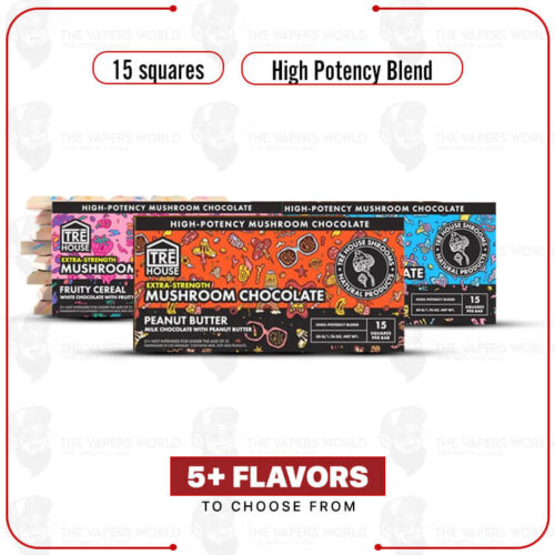 TRĒ House Extra Strength Magic Mushroom Blend Chocolate Bar