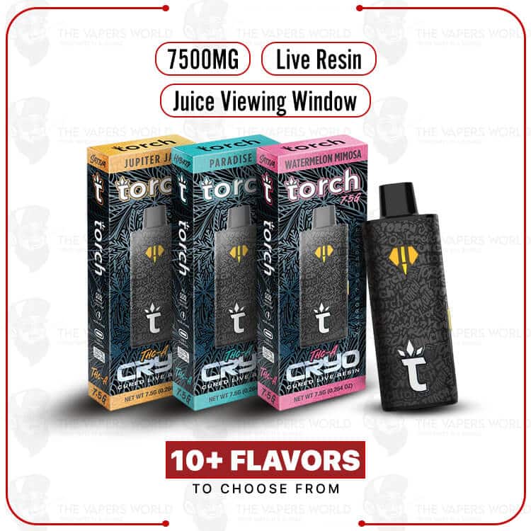 Torch THC-A Cryo Cured Live Resin Disposable 7.5G
