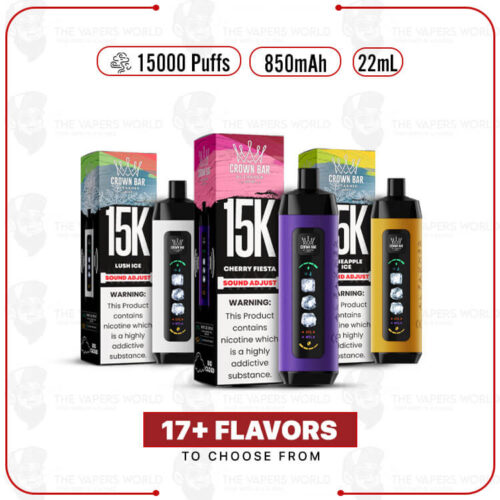 Al Fakher Crown Bar Ice Adjust 15K Puff Disposable
