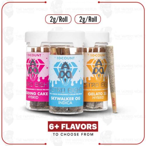 Astro Eight THC-P Liquid Diamonds 2G Pre-Roll – 10PK Jar