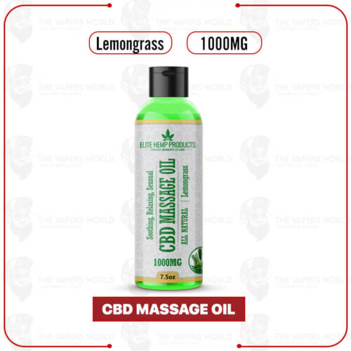 Elite Hemp - CBD Massage Oil - Lemongrass