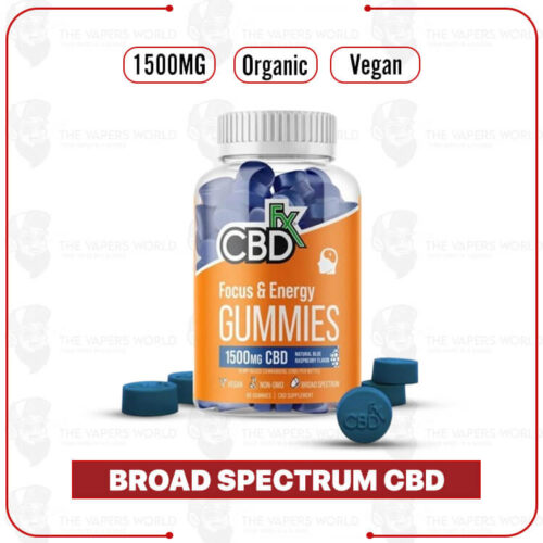 CBDFx CBD Gummies for Focus & Energy 1500mg