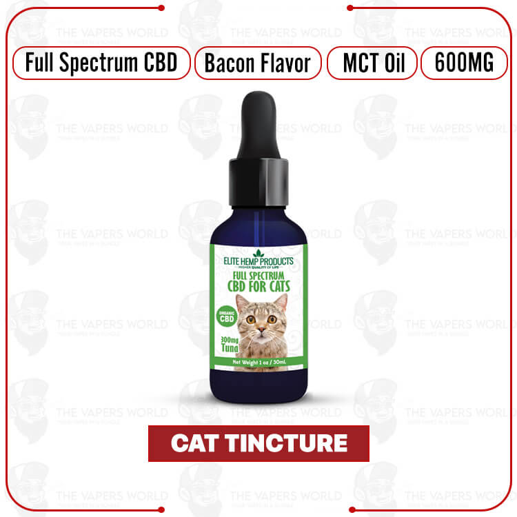 Elite Hemp - CBD Cat Tincture 600mg Tuna