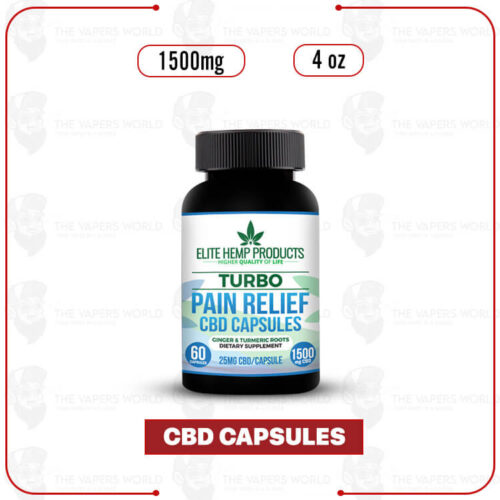 Elite Hemp - CBD Pain Relief Capsules 1500mg