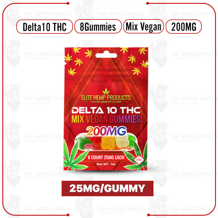 Elite Hemp - Delta 10 THC Mix Vegan Gummies 200mg