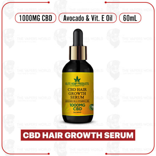 Elite Hemp - CBD Hair Growth Serum 1000mg Avocado & Vit. E Oil