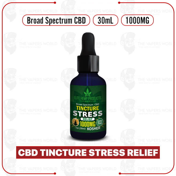 Elite Hemp - CBD Tincture Stress Relief 1000mg