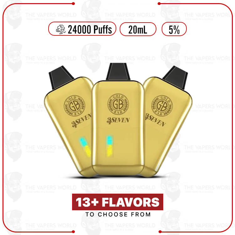 Gold Bar 24Seven 24K Puff Disposable