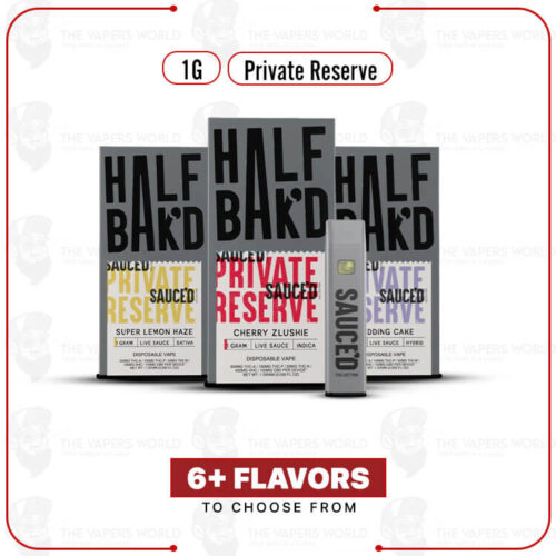 Half Bak'd Private Reserve Live Sauce'D Disposable 1G
