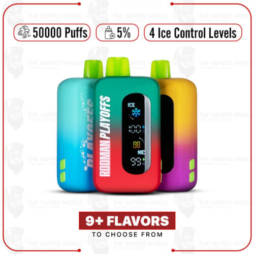 RODMAN Playoffs Ice-Nic Control 50K Puffs Disposable