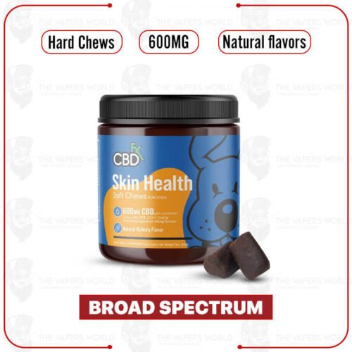 CBDFx CBD Dog Treats: Skin Health Chews 600MG