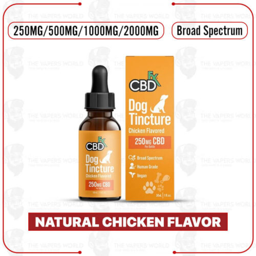 CBDFx CBD Oil for Dogs – Chicken Flavored – 1000MG Large Breed