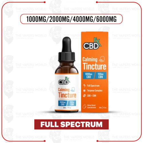 CBDFx Full Spectrum CBD Oil Tincture for Calming + CBN