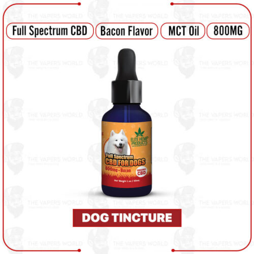 Elite Hemp - CBD Dog Tincture 800mg Bacon