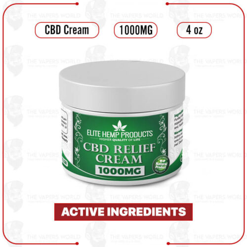 Elite Hemp - CBD Pain Relief Cream 1000mg