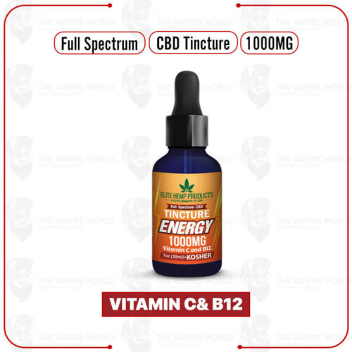 Elite Hemp - CBD Tincture 1000mg Energy