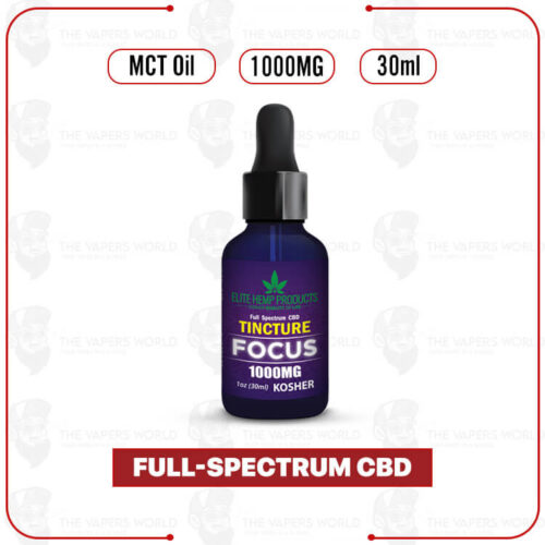 Elite Hemp - CBD Tincture 1000mg Focus