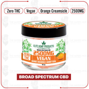 Elite Hemp – CBD Vegan Gummies 2500mg Orange Creamsicle