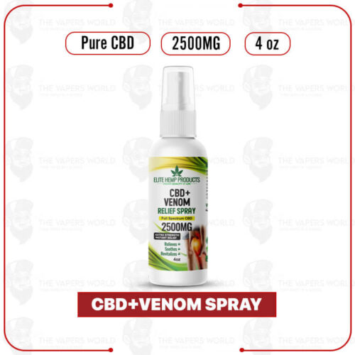 Elite Hemp - CBD+Venom Pain Relief Spray 2500mg