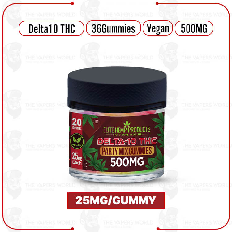 Elite Hemp - Delta 10 Mix Vegan Gummies 500mg