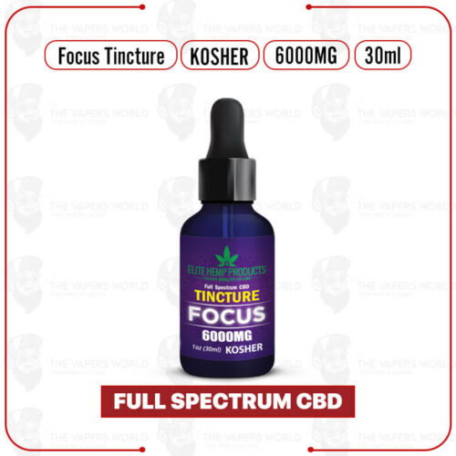 Elite Hemp - CBD Tincture 6000mg Focus