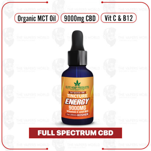 Elite Hemp - CBD Tincture 9000mg Energy