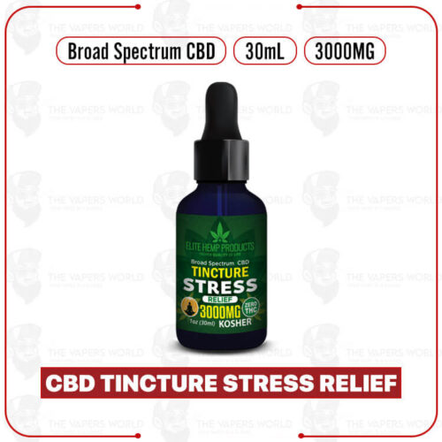 Elite Hemp - CBD Tincture Stress Relief 3000mg