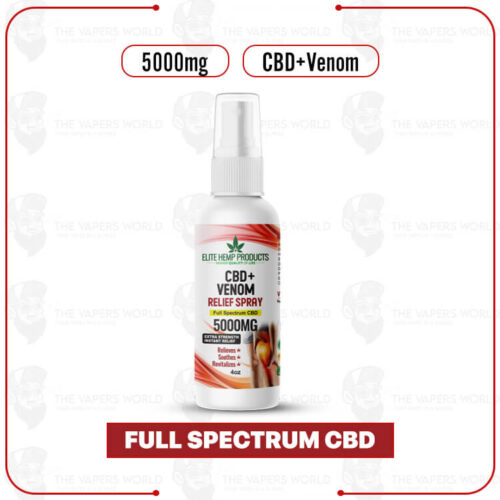 Elite Hemp - CBD+Venom Pain Relief Spray 5000mg