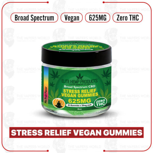Elite Hemp - Stress Relief Vegan Gummies 625mg