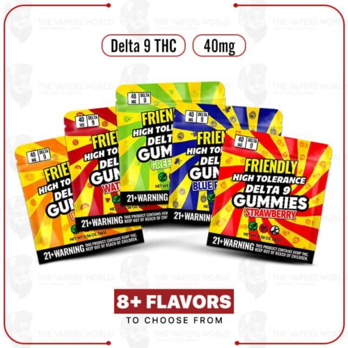 Friendly Delta 9 40MG Vegan Gummy