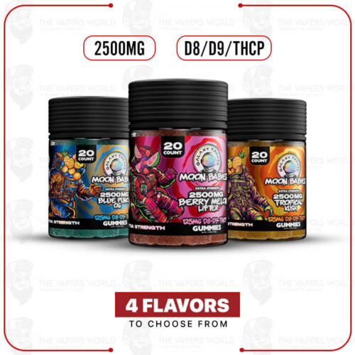 Galaxy Treats Moon Babies Extra Strength D8 Gummies 2500MG