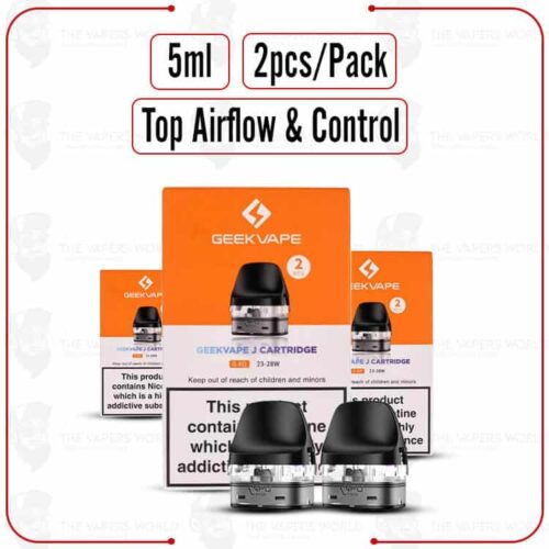 GeekVape J Replacement Pod Cartridge - 2PK 5ML