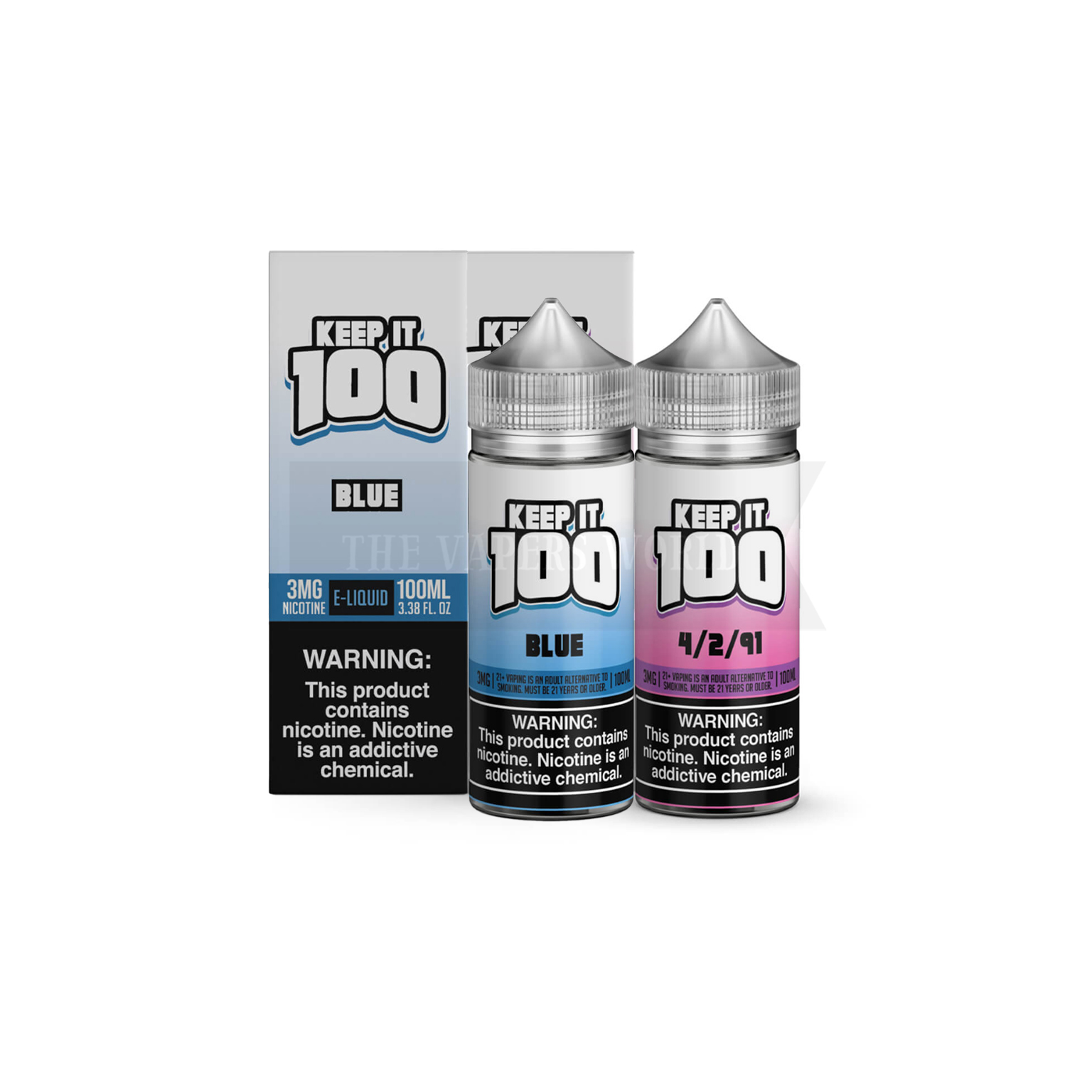 Keep it 100 E-Liquid Synthetic Nicotine Vape 100ml - Image 2