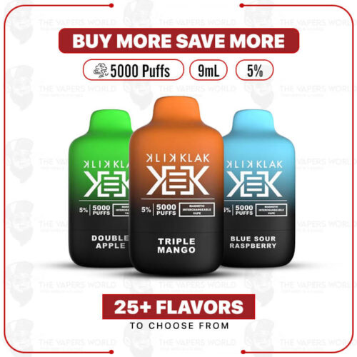 Klik Klak Element Disposable Magnetic Vape 5000 Puffs