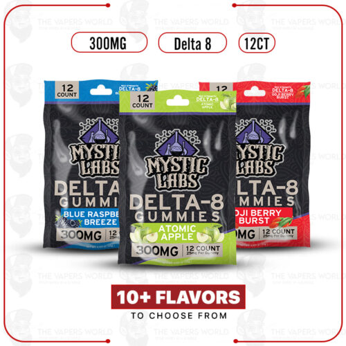 Mystic Labs Delta 8 THC Gummies 300MG - 12CT
