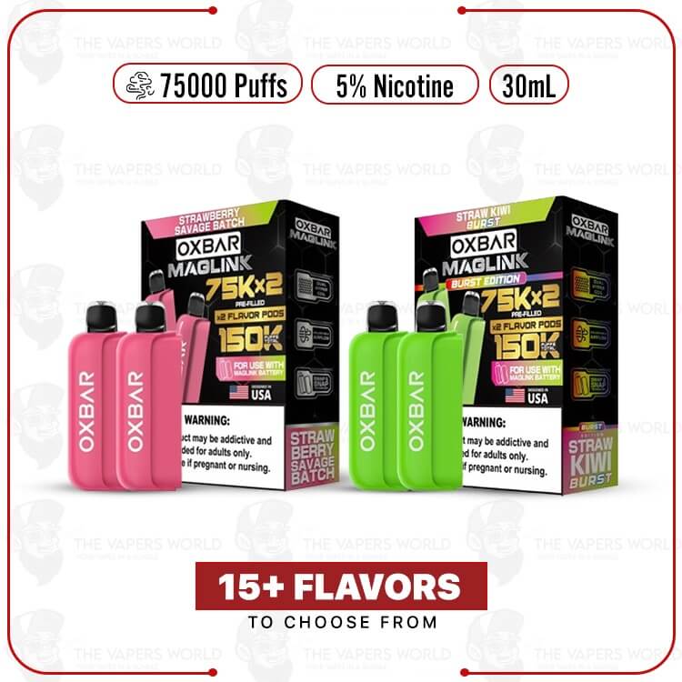 Oxbar Maglink Nixodine 75K Disposable Pod – 2PK