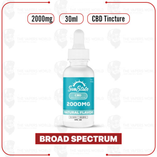 Sun State Hemp CBD Broad Spectrum Tincture 30ml 2000mg
