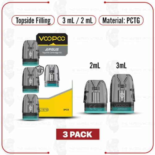 VooPoo Argus Replacement Pod Cartridge V2 - 3PK